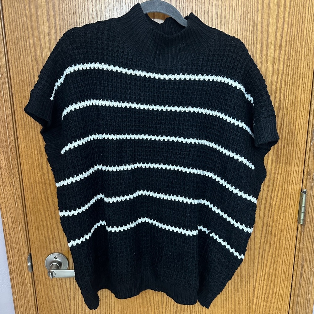 Black and White Striped Sweater